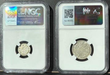 Rusland. Nicholas II. Set of 2 coins: 5 & 20 Kopecks 1909 /