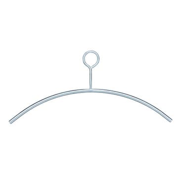 Intersteel kledinghanger met dicht oog ø10mm - RVS, Verzenden, Nieuw