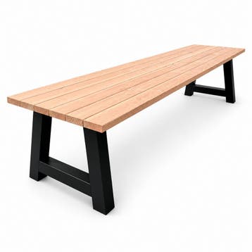 Douglas tuintafel XL met stalen onderstel Goedkoopste van NL, Nieuw