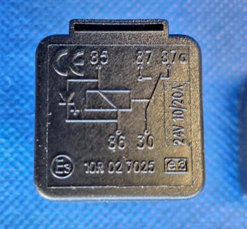 Relais - 24V. - wisselkontakt met diode 10/20A - p.st., Verzenden, Nieuw