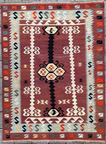 Designer Kelim - Kelim - 242 cm - 177 cm, Nieuw