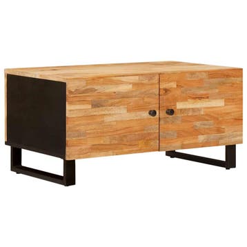 vidaXL Salontafel Bruin 80 x 50 x 40 cm Massief Mango Hout, Huis en Inrichting, Tafels | Salontafels, Verzenden, Nieuw, Overige houtsoorten