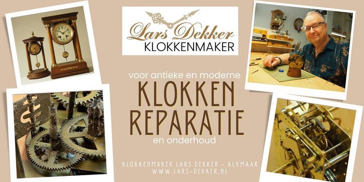 KLOKKENMAKER regio Alkmaar - Lars Dekker, Diensten en Vakmensen, Reparatie en Onderhoud | Antiek, Klokken en Meubels, Afhalen en Bezorgen