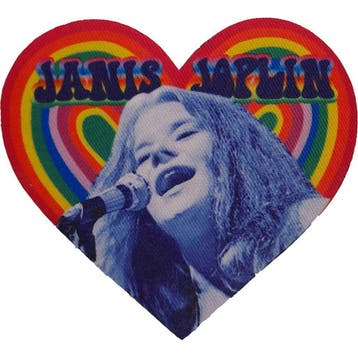 Janis Joplin - Heart - patch officiële merchandise, Ophalen of Verzenden, Nieuw, Kleding