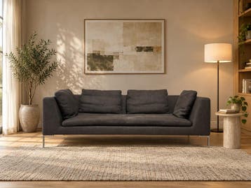 TER STOFFERING BB Italia Charles 3-Zits + GARANTIE, Design Bank Bankstel Zetel 3-Zits B&B Italia, 75 tot 100 cm, Ophalen of Verzenden