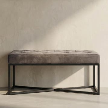*WOONWINKEL* Kare Design Crossover Fluwelen Halbankje Grijs, Huis en Inrichting, Verzenden, Nieuw, Stof