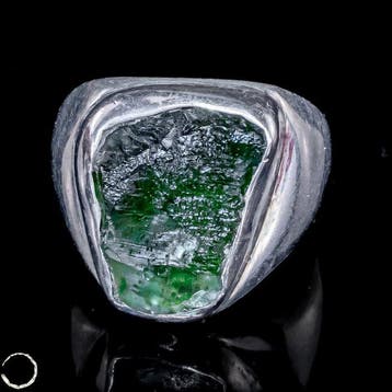 Adembenemende Moldaviet-ring van 925 zilver – Een stuk, Verzamelen