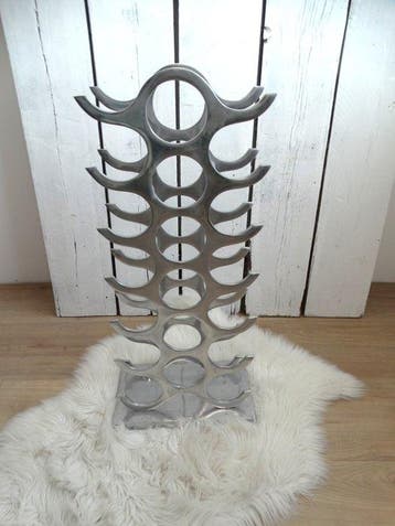 Michael Noll - Wijnrek - Aluminium - **18 flessen**