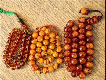 Amber - Barnsteen - Rosary old Amber 856 (g)18-20 - 60 cm -