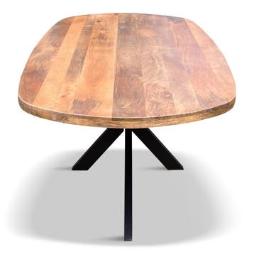 Eettafel Deens Ovaal Björn 300x120cm Mango Naturel, Ophalen of Verzenden, Nieuw