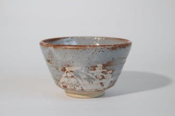 Mino ware - Signed by Nonaka Shunsei - Chawan - Theeschaal