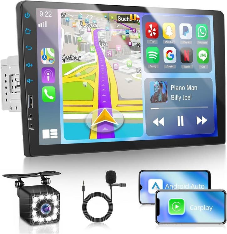 1 DIN Android Auto Radio 9 | Tweedekansje | OP=OP, Auto diversen, Autoradio's, Zo goed als nieuw, Ophalen of Verzenden