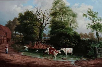 Britse school (XIX) - Paesaggio rurale