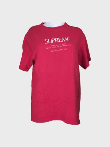 Supreme T-shirt Dames maat M Rood, Ophalen of Verzenden, Zo goed als nieuw, Rood, Supreme