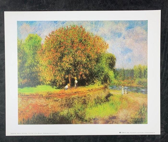 Pierre-Auguste Renoir (1841-1919) - Blühender Kastanienbaum,, Antiek en Kunst, Kunst | Tekeningen en Foto's