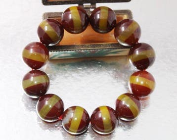 Zeer zeldzame prachtige armbanden met agaat, ronde grote