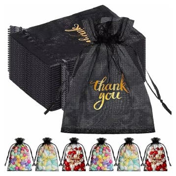 Fako Bijoux - Organza Zakjes Met Print - Thank You - 10x15, Verzenden, Nieuw