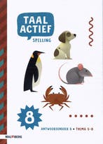 Taal actief Spelling groep 8 Thema 5-6 Antwoordenboek, Boeken, Verzenden, Gelezen, Schuurmans