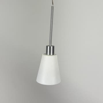 Witte Hanglamp / Plafondlamp, Ophalen of Verzenden, Gebruikt