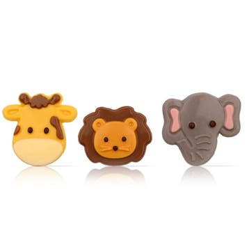 BrandNewCake Chocoladedecoratie Safari Dieren 6st., Verzenden, Nieuw