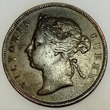 Malaisie Malaysia Km 9 Straits Settelments 1 Cent 1873 Vi..., Verzenden