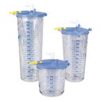 Afzuigzak disposable 2 liter, 5 stuks met deksel voor, Verzenden, Nieuw