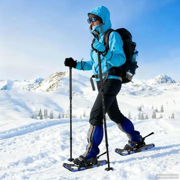 vidaXL 3 in 1 Sneeuwschoenen Blauw en Zwart 53,5 x 21 cm, Verzenden, Nieuw