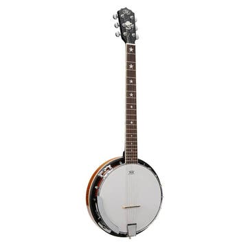 SX BJ456VS 6-Snarige Banjo – Vintage Sunburst, Gloss Finish,, Ophalen of Verzenden, Nieuw