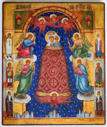 Icoon - Russische orthodoxe icoon Onze-Lieve-Vrouwe