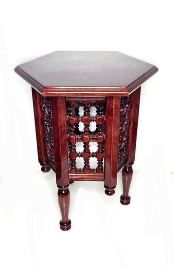 Bijzettafel - Hout - Mashrabiya-tafel, Antiek en Kunst