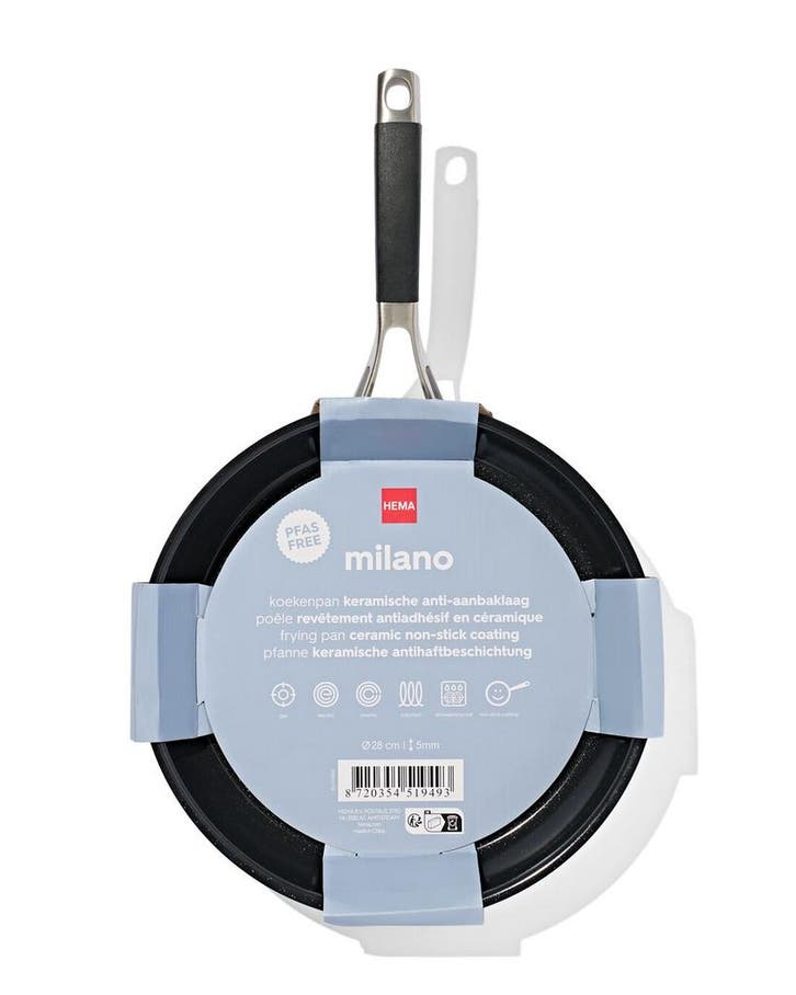 HEMA Koekenpan Ø28cm Milano PFAS-vrij, Huis en Inrichting, Keuken | Potten en Pannen, Nieuw, Verzenden
