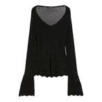 Pennyblack • zwarte opengewerkte trui • M, Maat 38/40 (M), Verzenden, Zwart, Nieuw