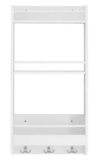 Wandplank MDF met 3 Niveaus & Haken – Keuken & Badkamer, Verzenden, Nieuw