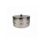 Dubbelwandig rookkanaal rvs, deksel/condensafvoer,  ø600-650, Huis en Inrichting, Kachels, Ophalen of Verzenden, Nieuw