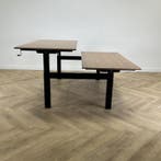 Vepa slinger duo bureau 160x80 cm, Zebrano - zwart, Huis en Inrichting, Bureaus, Ophalen of Verzenden, Gebruikt
