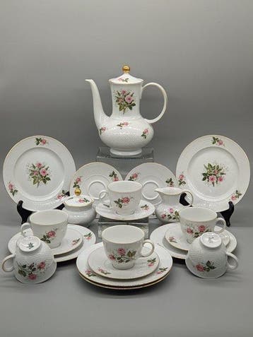 Koffieservies - Titel Seltmann Weiden Isolde Rote Rose –