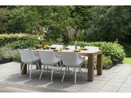 hartman tuinset sophie studio wit met sculpture tafel 240, Tuin en Terras, Tuinsets en Loungesets, Tuinset, Nieuw, Overige materialen