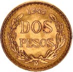 Mexico. 2 Pesos 1945 (Zonder minimumprijs)