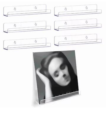 6x Muurhouders voor LP’s – Duidelijke Acryl Displayplanken, Verzenden, Nieuw