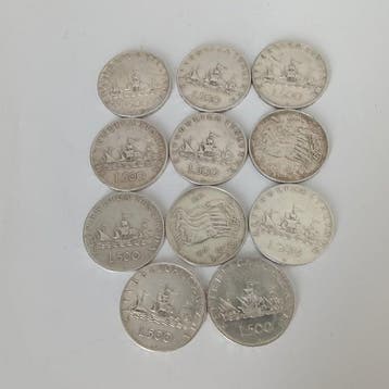 Italië. 500 lire Argento (Zonder minimumprijs)