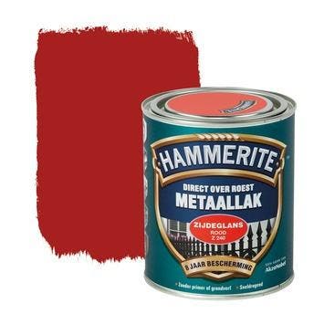 Hammerite Metaallak Rood Z240 Zijdeglans 750 ml, Ophalen of Verzenden, Nieuw