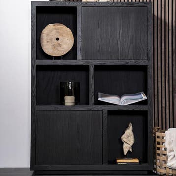 *WOONWINKEL* Eleonora Helsinki Moderne Kast Van Zwart Eiken, Verzenden, Nieuw