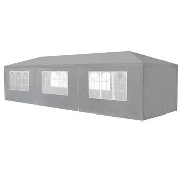 Paviljoen partytent met 8 zijwanden 9x3x2,55 m donkergrijs, Verzenden, Nieuw