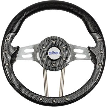 Seamaster Stuurwiel Boot 330mm Silver Carbon Look, Watersport en Boten, Ophalen of Verzenden, Nieuw