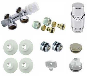 Riko Onderblok Set Haaks Rechts 16 x 2,0 mm Chroom, Verzenden, Nieuw
