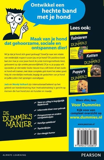Honden opvoeden en trainen voor Dummies / Voor Dummies, Verzenden, Zo goed als nieuw, Jack Volhard
