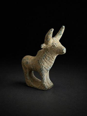 West-Aziatisch 8e tot 6e eeuw v.Chr. Brons Figuur - 5 cm