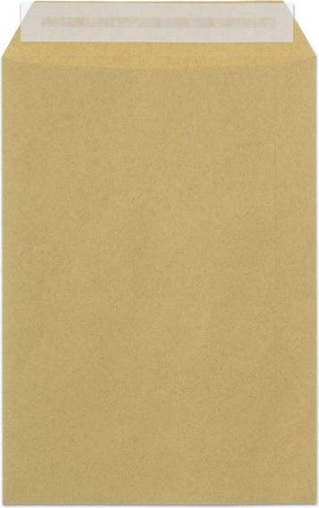 Raadhuis akte envelop 162x229mm C5 kraft met plakstrip 500, Nieuw