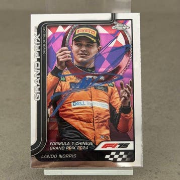 Mclaren - Topps Chrome 126 Lando Norris Driver of the Day Gp, Verzamelen, Nieuw