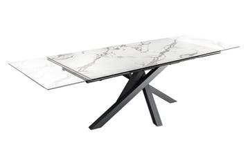 Uitschuifbare eettafel MARVELOUS 180-220-260cm wit marmer, Huis en Inrichting, Tafels | Eettafels, Ophalen of Verzenden, Nieuw